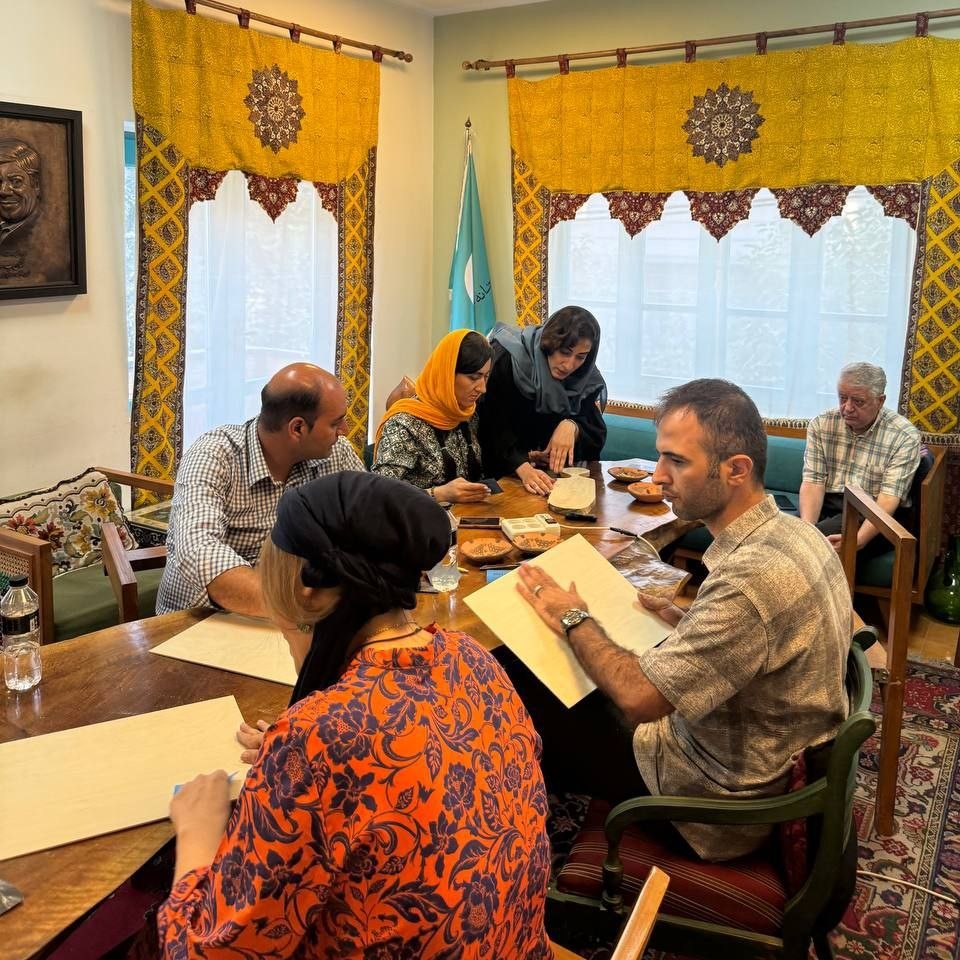 ورکشاپ سوخته نگاری روی نی- فایزه علیمرادی