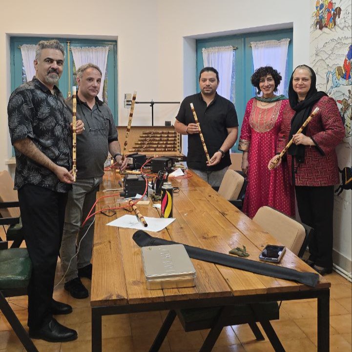 ورکشاپ سوخته نگاری روی نی- فایزه علیمرادی